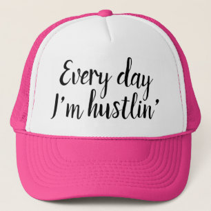 Elke dag hustlin ik... vrachtwagenhoed trucker pet