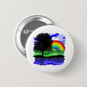 Elke Dag is Aardedag Ronde Button 5,7 Cm (Voorkant /achterkant)