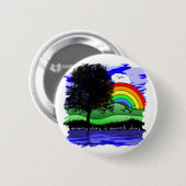 Elke Dag is Aardedag Ronde Button 5,7 Cm (Voorkant /achterkant)