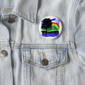 Elke Dag is Aardedag Ronde Button 5,7 Cm (In situ)