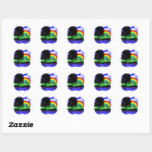 Elke Dag is Aardedag Ronde Sticker (Vel)