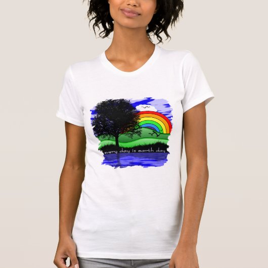 Elke Dag is Aardedag T-shirt (Voorkant)