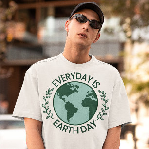 Elke Dag Is Aardedag - Vintage Groen Aardeliefhebb T-shirt