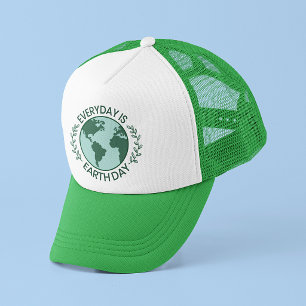 Elke Dag Is Aardedag - Vintage Groen Aardeliefhebb Trucker Pet