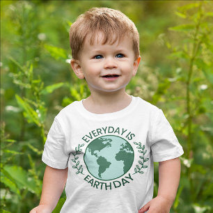Elke Dag Is Aardedag - Vintage Groene Aarde Liefhe Kinder Shirts