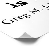 Elke dag is als Kerstmis Poster (Hoek)