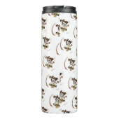 Elke dag is beter met koffie grappig citaatpatroon thermosbeker (Achterkant)