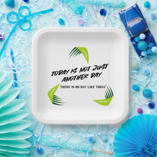 Elke dag is bijzonder! papieren bordje (Feest)