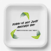 Elke dag is bijzonder! papieren bordje (Voorkant)