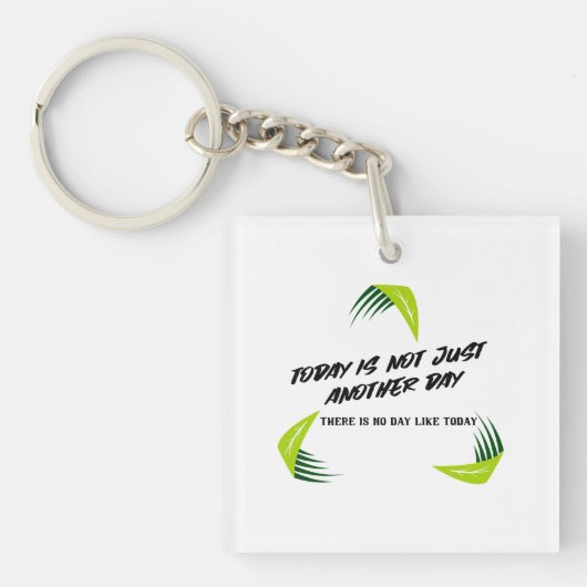 Elke dag is bijzonder! sleutelhanger (voorkant)