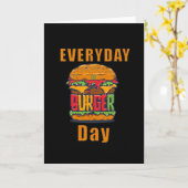 Elke dag is Burger Day Kaart (Gele Bloem)