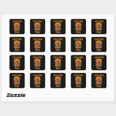 Elke dag is Burger Day Vierkante Sticker (Vel)