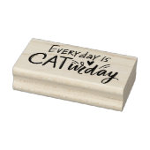 Elke dag is CATurday Rubberstempel (Stempel)