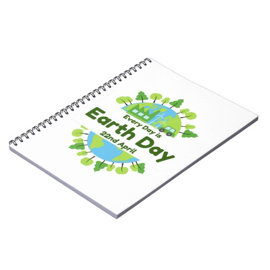 Elke Dag Is Dag Van De Aarde | Dag Van De Aarde Notitieboek (Linkerzijde)