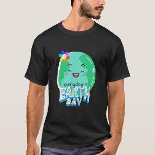 Elke dag is de Dag van de Aarde bescherming van gr T-shirt