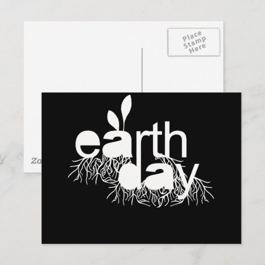 Elke dag is de dag van de aarde briefkaart (Voorkant / Achterkant)