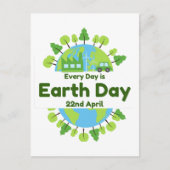Elke dag is de Dag van de Aarde | Dag van de Aarde Briefkaart (Voorkant)
