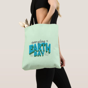 Elke dag is de Dag van de Aarde Modern Tote Bag