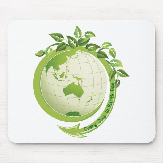 Elke dag is de Dag van de Aarde Muismat (Voorkant)