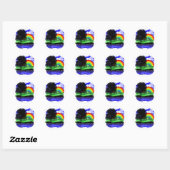 Elke dag is de Dag van de Aarde Ronde Sticker (Vel)