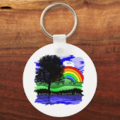 Elke dag is de Dag van de Aarde Sleutelhanger (Voorkant)