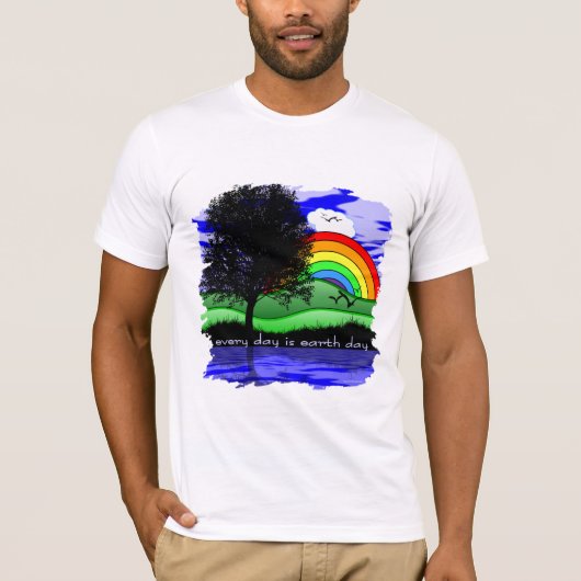Elke dag is de Dag van de Aarde T-shirt (Voorkant)