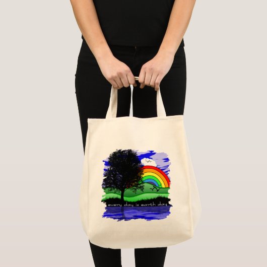 Elke dag is de Dag van de Aarde Tote Bag (Voorkant (product))
