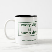 Elke dag is de Hump Day Coffee-Mok Tweekleurige Koffiemok (Links)