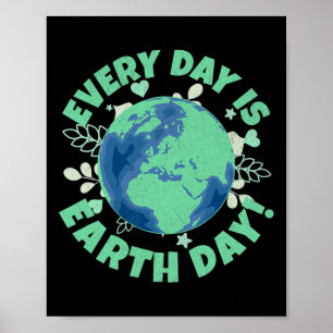 Elke dag is de klimaatsverandering op de Aarde de Poster