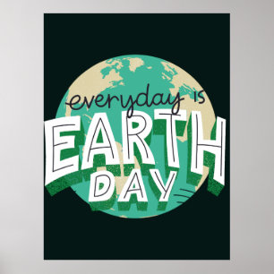 Elke dag is de Natuur van de planeet op aarde Poster