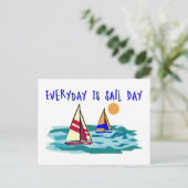 Elke dag is de Sail-dag Briefkaart (Staand voorkant)