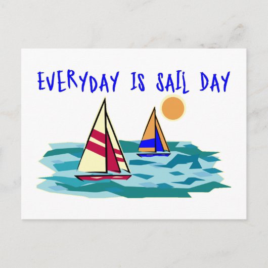 Elke dag is de Sail-dag Briefkaart (Voorkant)