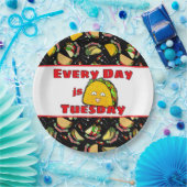 Elke dag is dinsdag Taco Papieren Bordje (Feest)