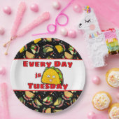 Elke dag is dinsdag Taco Papieren Bordje (Feest)