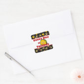 Elke dag is dinsdag Taco Vierkante Sticker (Envelop)