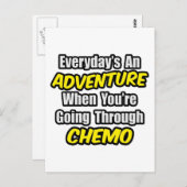 Elke dag is een avontuur...het gaan door chemo briefkaart (Voorkant / Achterkant)