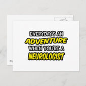 Elke dag is een avontuur... neuroloog briefkaart (Voorkant / Achterkant)