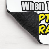 Elke dag is een avontuur...Opties handelaar Muismat (Hoek)