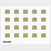 Elke dag is een avontuur... ronde sticker (Vel)