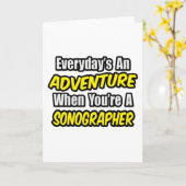 Elke dag is een avontuur... Sonograaf Kaart (Gele Bloem)