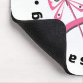 Elke dag is een "Blessing" - Hoop borstkanker Muismat (Hoek)