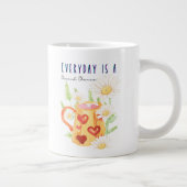 elke dag is een... citaat grote koffiekop (Rechts)