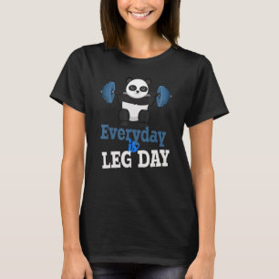 Elke dag is een eend dag Panda Gym Workout T-shirt