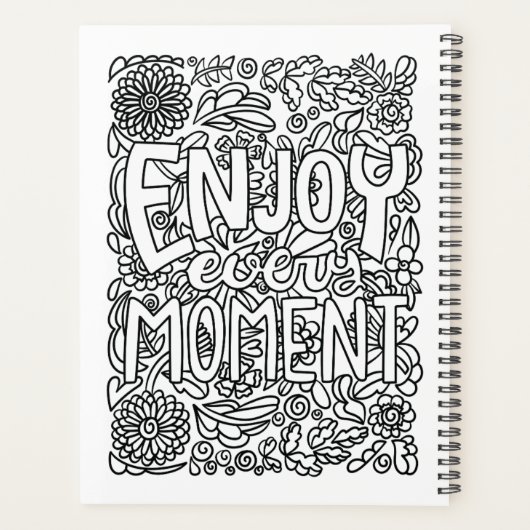 Elke dag is een frisse start - Kleur je eigen Planner (Achterkant)