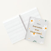 Elke dag is een frisse start Motivatie quotenaam Notitieboek (Binnen)