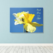 Elke dag is een geschenk! Lente canvas kunst Narci (Insitu (Houten vloer))