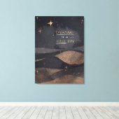 Elke dag is een goede dag canvas afdruk (Insitu (Houten vloer))