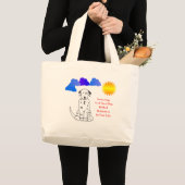 Elke dag is een goede dag Canvas tas (Voorkant (product))