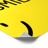 Elke dag is een goede dag om te glimlachen, levend poster (Hoek)