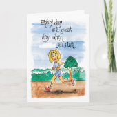 Elke dag is een grote dag wanneer u loopt kaart (Voorkant)